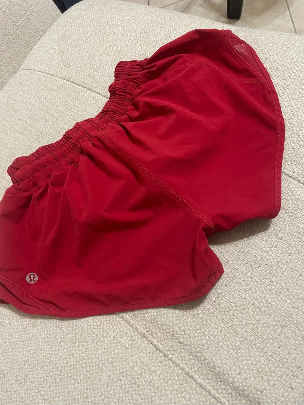 lululemon athletica Bright Red Running Shorts - Picture 1 of 6